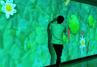 重慶市規劃展覽館墻面互動投影